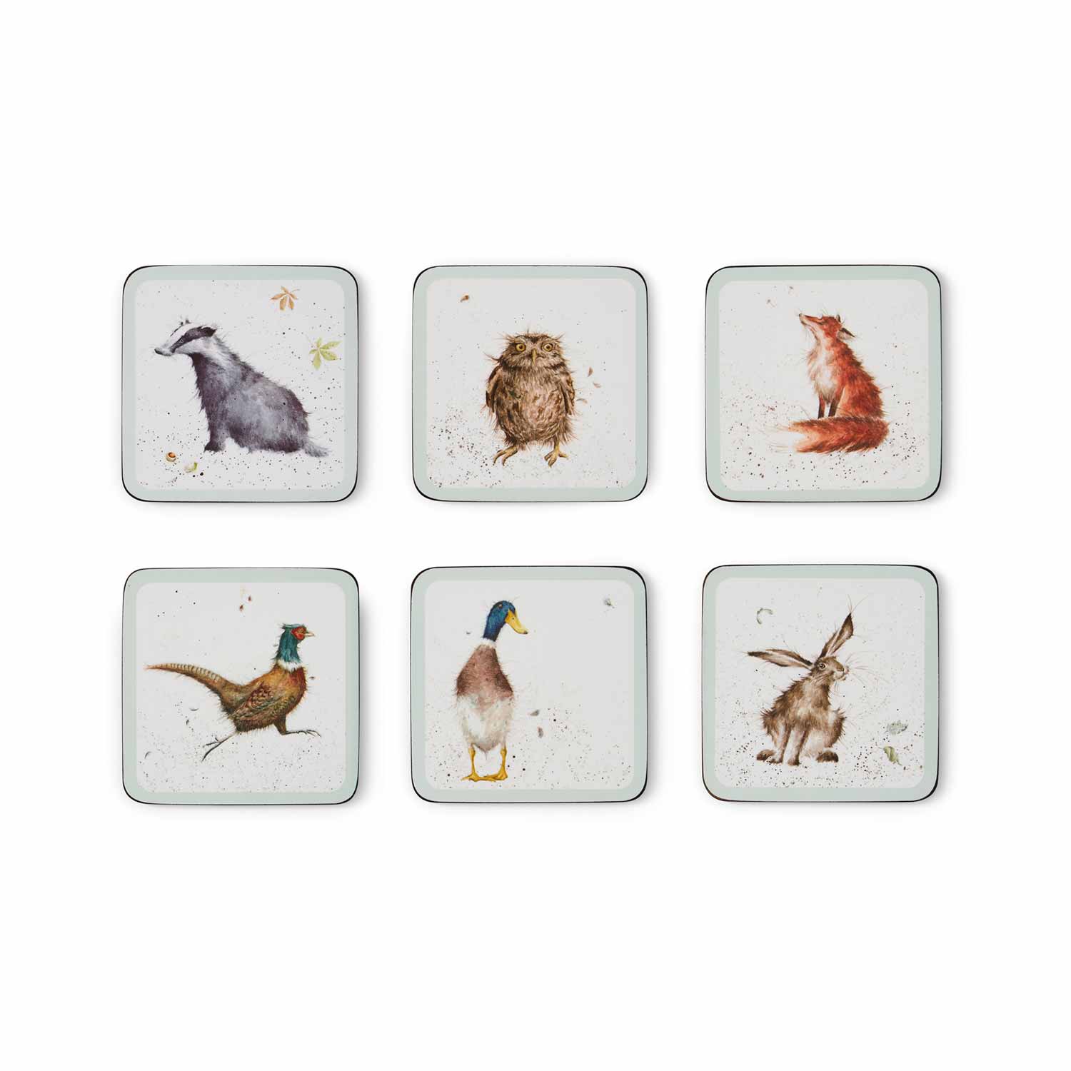 Wrendale Designs Set of 6 Coasters image number null